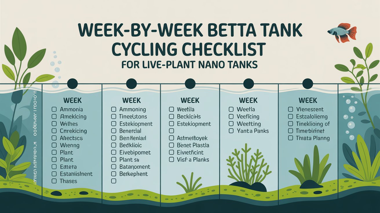 Week-by-Week Betta Tank Cycling Checklist for Live-Plant Nano Tanks